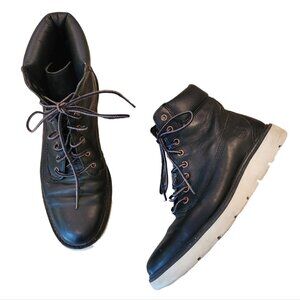 Timberland Womens Black Leather Chukka Boots Size 7.5 Kenniston